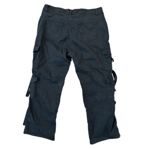 VIP Jeans Black Cargo Pants Size 15 PLUS SIZE - Picture 3 of 9